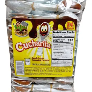 Cucharita Safari Tamarind Candy - 24 Piece Pack of Tamarind Flavored Candy with Unique Tasting Experience - Snack, Sweet Bonbon Traditional Tangy