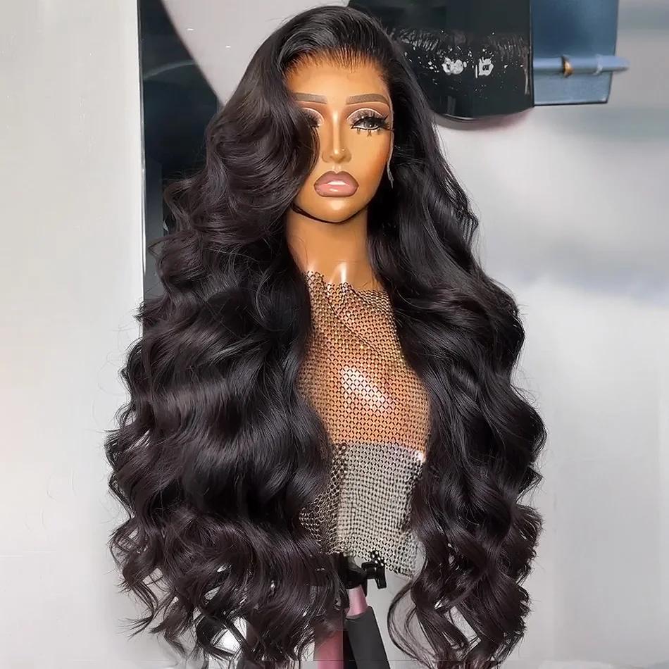 13x6 Lace Front Wigs Human Hair Pre Plucked 180 Density 13x4 HD Body Wave Lace Front Wigs Human Hair Brazilian Lace Frontal Wigs Human Hair wigs for Women Glueless Wigs Human Hair Pre Plucked Black Color