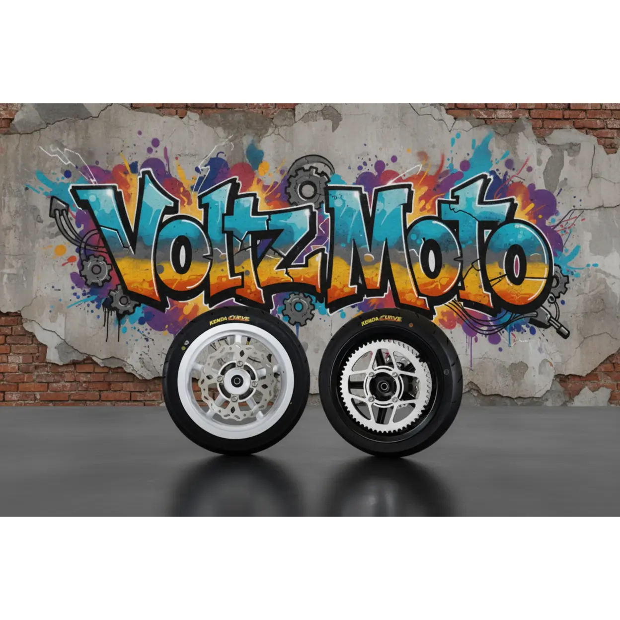 Supermoto Wheels Set 12 inch Supermoto Wheels Set 12 inch