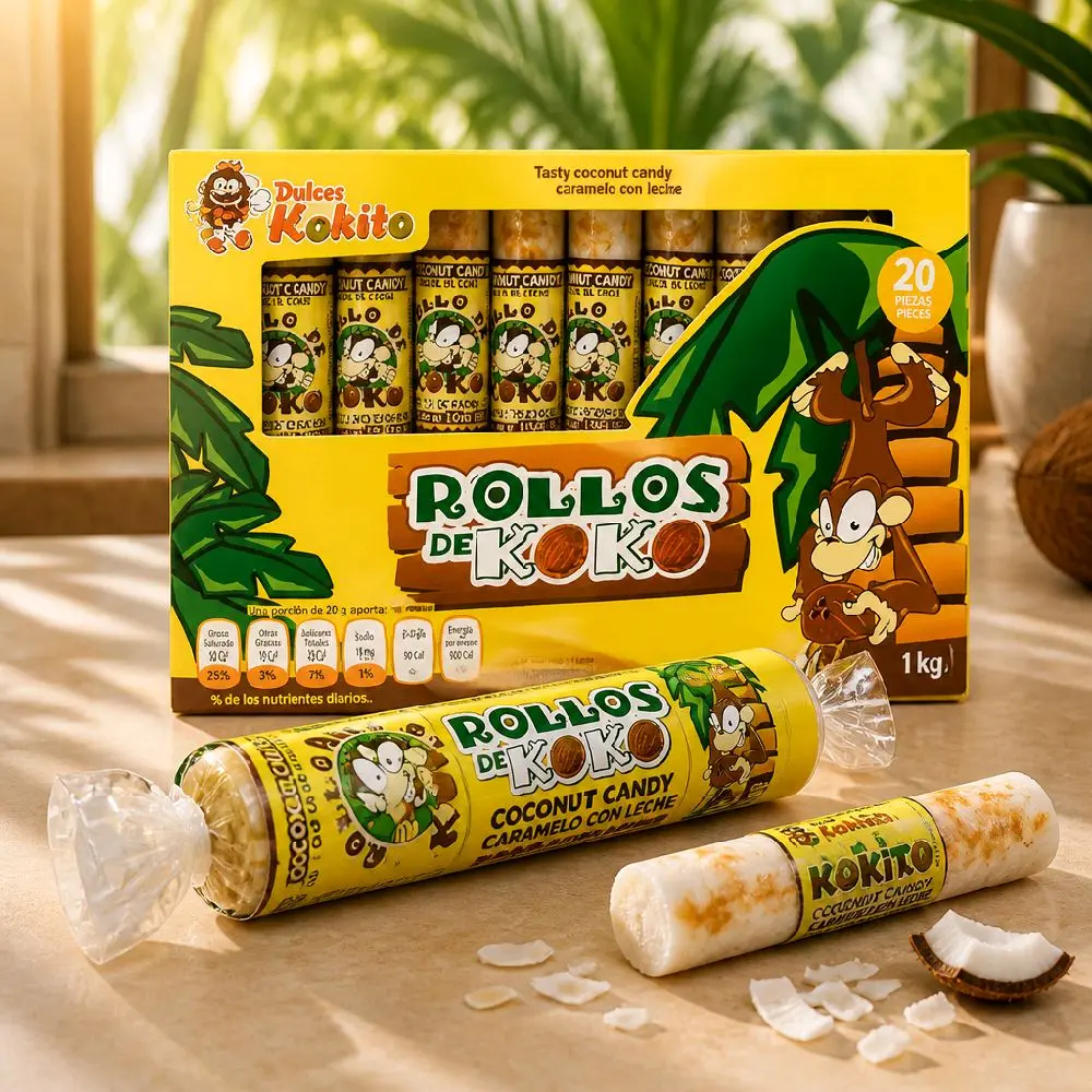 Dulce De Coco Con Leche  . Milky Coconut Candy.