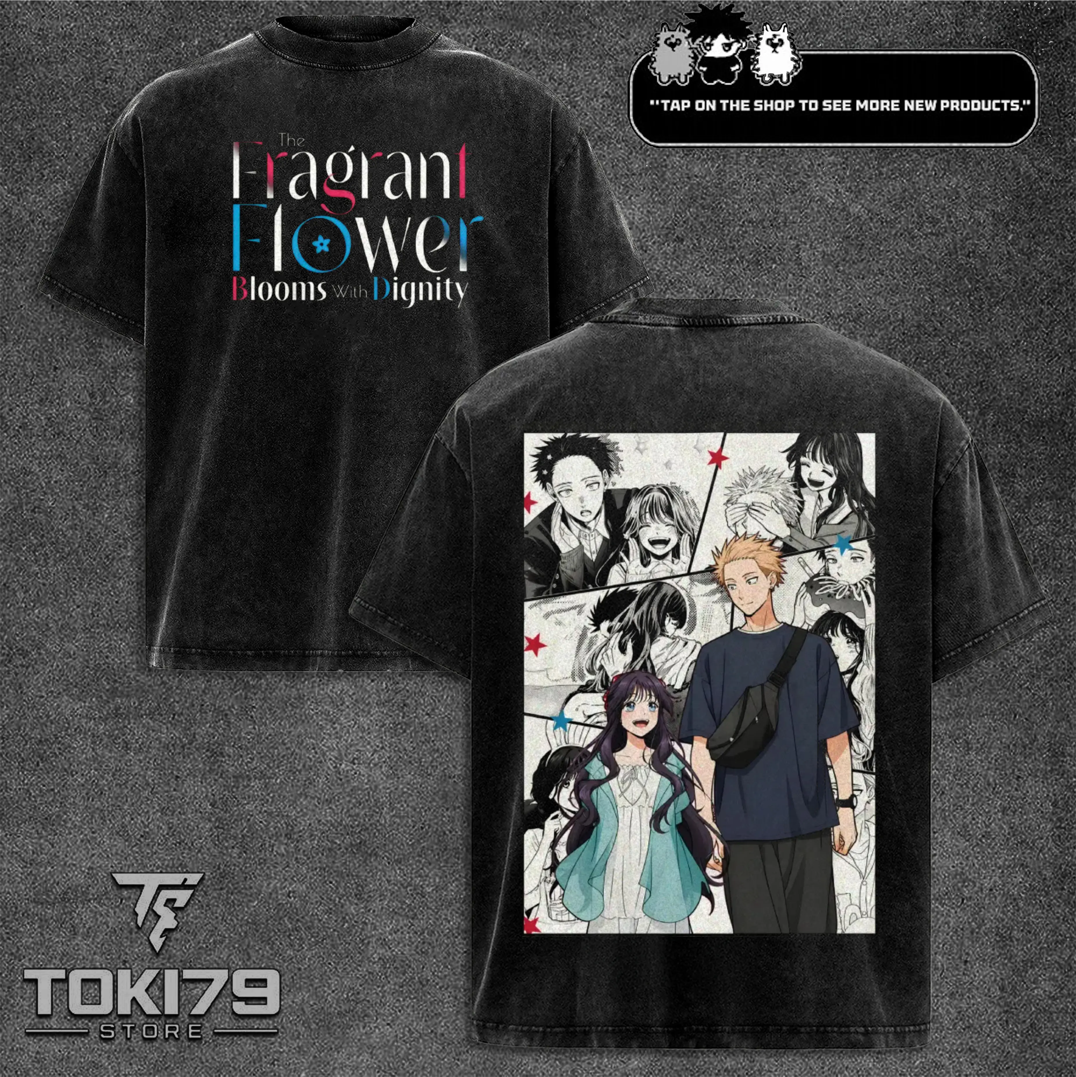 The Fragrant Flower Blooms With Dignity Wash Tee v5, Hoodies, Anime Tee Gift For Him subtle anime clothing, subtle anime tshirt jujutsu kaisen Cotton Fabric