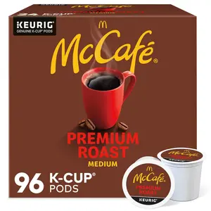 (4 pack) McCafe, Premium Roast Coffee K-Cup Coffee Pods, Medium Roast, 96 Count (4 Packs of 24)