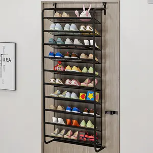 Home dustproof storage shoe cabinet, simple wall mounted space saving rack