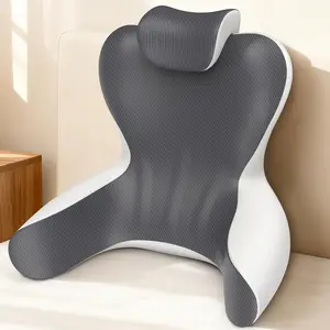 Reading Pillow for Sitting in Bed, 22"H  Pillow for Sitting Up, Rest &  Support Bed Pillows,Backrest Bed Chair with Arms for Reclining,Gaming,Resting,Watching TV in Couch or Floor