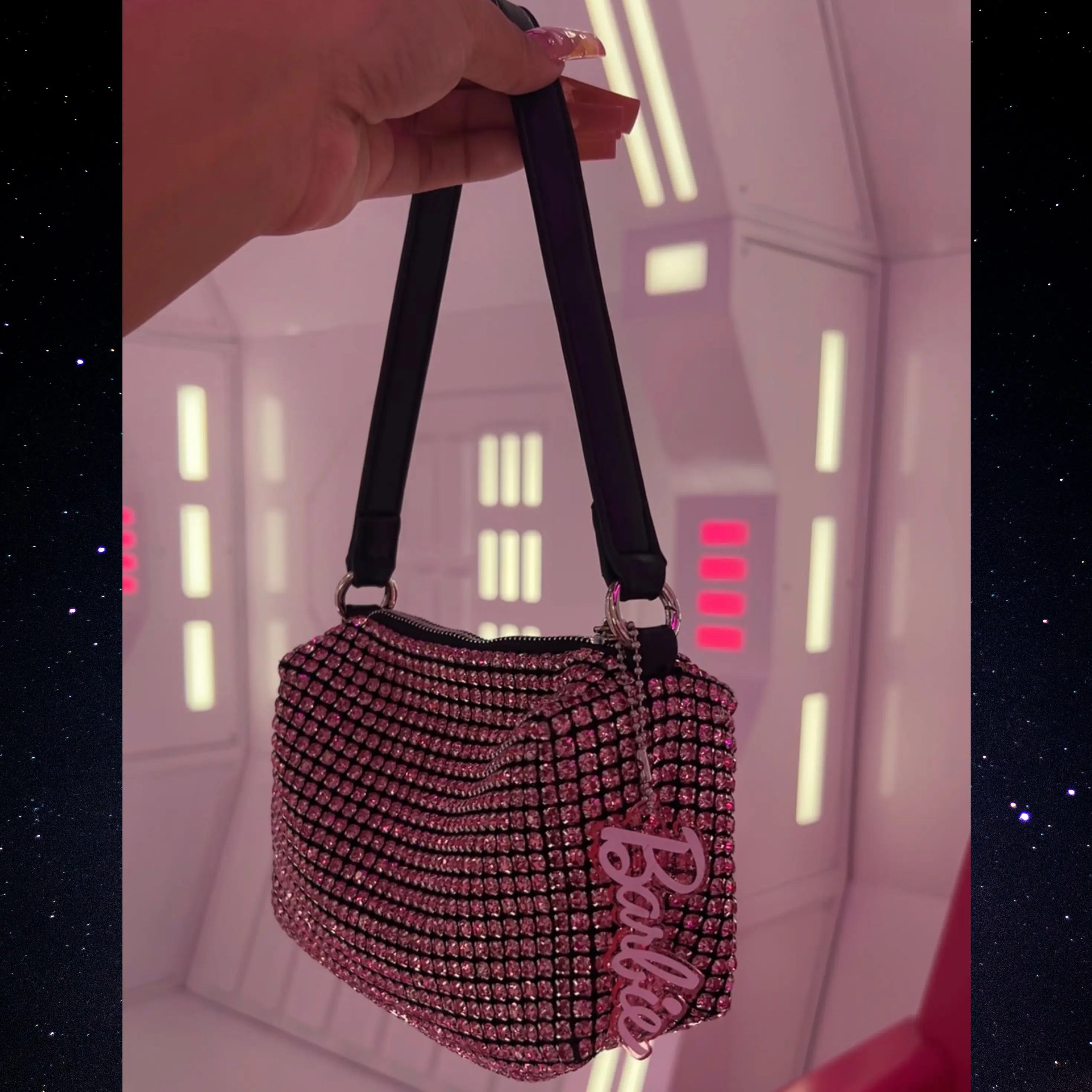 Rhinestone Evening Bag [PINK]