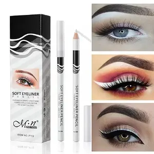 Menow Soft Eyeliner Pencil White Mark Pen for Microblading PMU  Long-lasting 12pcs P112 High-Quality Wood-Wrapped Refill markere Makeup Produ Waterproof Smoky Eyeshadow Palette soft glam Semi-Permanent Matte Lip Liner Tattoo stick brow