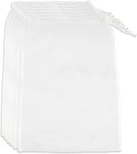 6 count Nut Milk Bag Filters, 1218 Inch Fine Mesh Cheese Cloth Strainer Bag,   Filters, Multi-Purpose for Filtering Juice, Cheese, Coffee, Tofu, Yogurt and