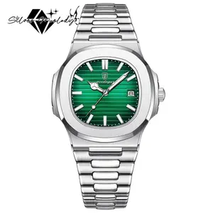 SMelody Pagani Design Men' Watch, Chronograph, Business Watch, Men's Stainless Steel Bracelet, Sapphire Watch, 30M Water Resistant