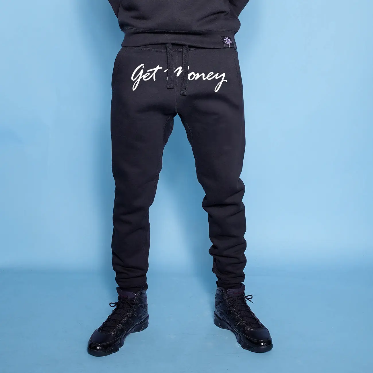 GET MONEY- HM Black Joggers