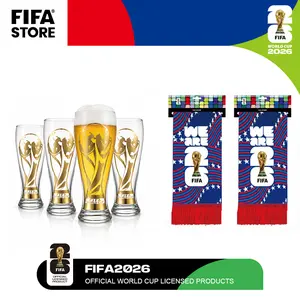 【FIFA WORLD CUP 2026 】Official 11oz Trophy Pilsner Beer Glass & Bottle Opener Set–Collector’s Edition Glassware Gift for Fans,Historic Once-in-a-Lifetime, A Summer Essential SummerVibes  Football Collectible