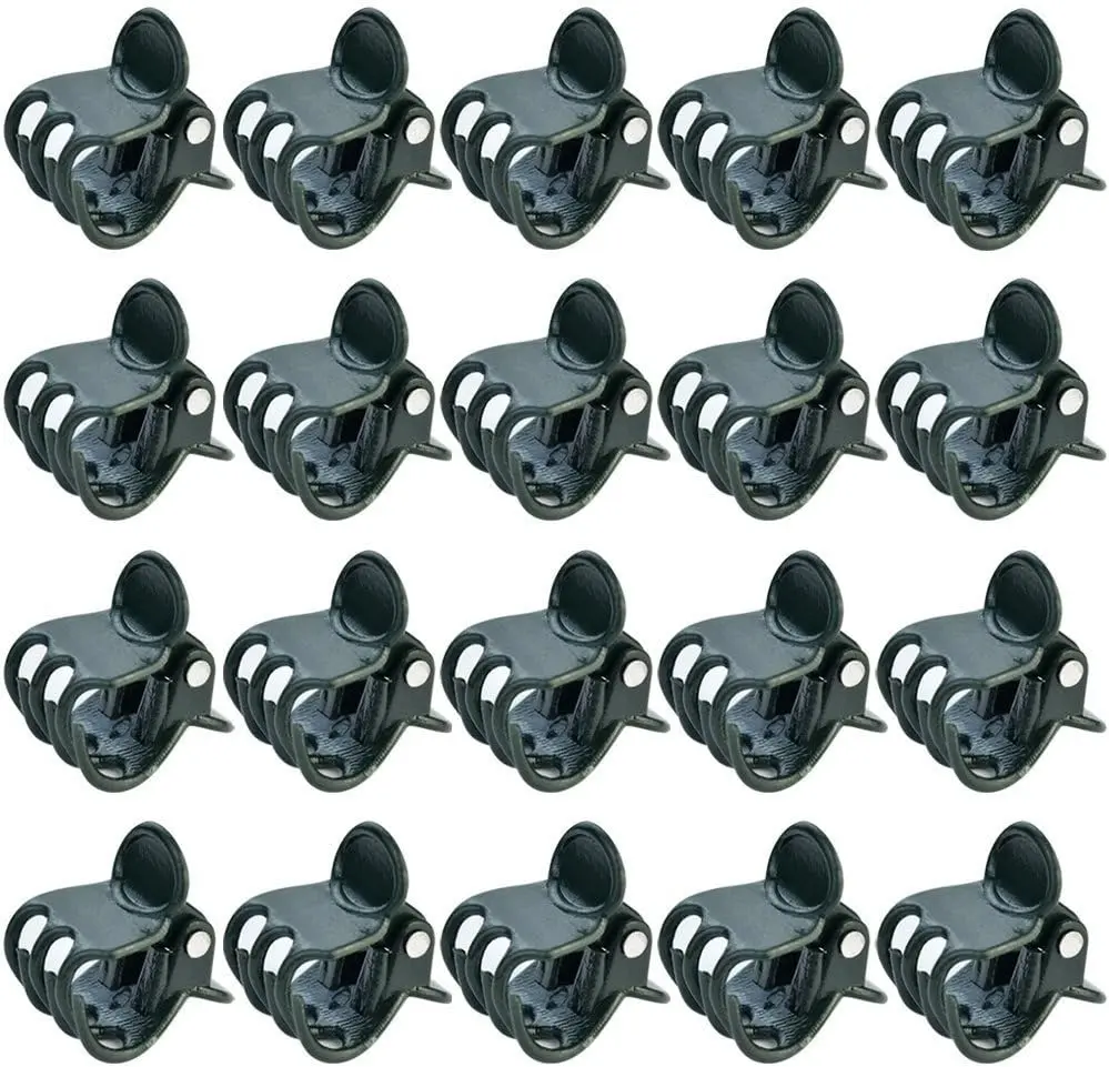 100 count  Clips, Orchid Clips  Orchid Support Clips Flower and Vine Clips for Supporting Stems Vines Grow Upright Dark Green