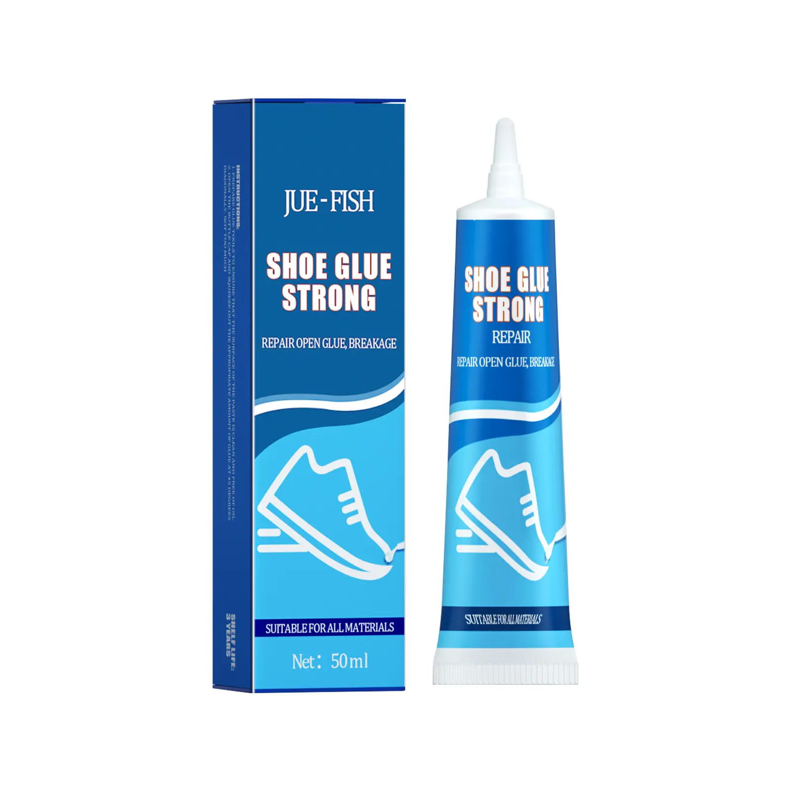 JUE-FISH Strong Shoe Glue Shoe Repair Leather Shoe Sole Multi-Purpose Glue Adhesive Sports Shoes Leather Shoes Waterproof
