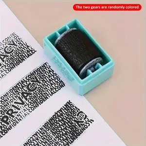Privacy Protection Stamp Roller, Convenient Security Seal Tool, Durable Privacy Guard Design, Portable, Ideal for Secure Transactions & Confidentiality, Office Supplies