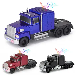 Truck Model Bluetooth Speaker with USB TF Card AUX FM Radio TWS Pairing for Home Outdoor Beach Stereo Audio Subwoofers Birthday Gift