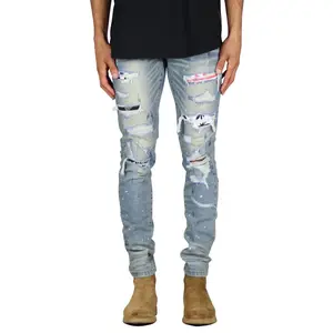 Indigo Patch Jeans