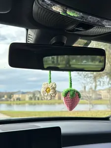 Flower Crochet Car accessory - handmade crochet - price is per style