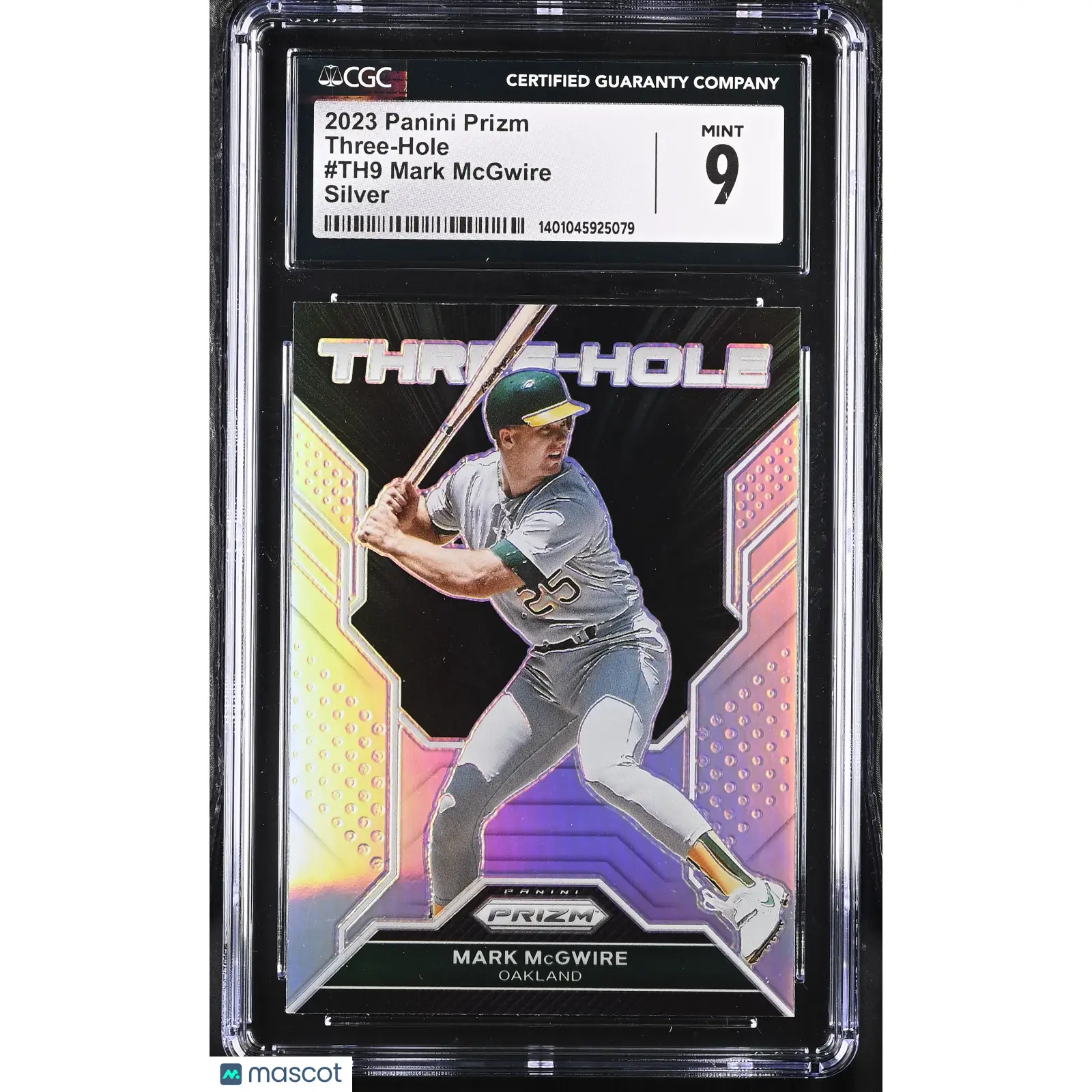 Mark McGwire CGC 2023 Prizm #TH9 Silver Three Hole Baseball 9