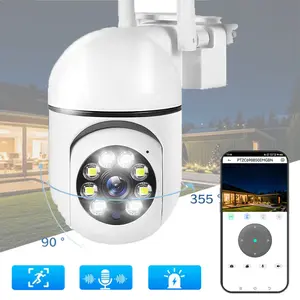 Security Camera Indoor WiFi Pan Tilt Camera with 355  Horizontal Rotation 90 Vertical Tilt AI Human Detection Instant Phone Alert 2 Way Audio Built in MIC Speaker 2.4G WiFi TF Cloud Storage for Home Indoor Monitoring