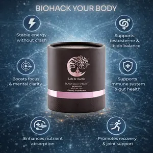 Altai Shilajit Powder - Black Gold Shilajit - Natural Humic and Fulvic Acid Trace Minerals Supplement for Energy, Immune Support, Memory and Mood 25 Gr