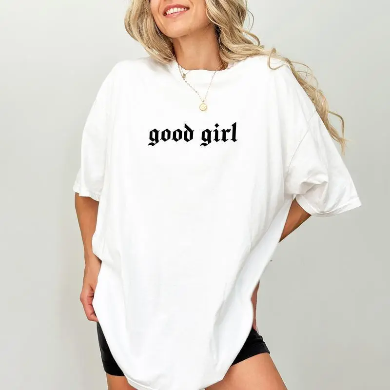 [100% Cotton] Good Girl Shirt, Good Girl Romance Club Graphic Printed Tee, Book Lover Unhinged Shirt, Romance Reader Shirt, Bookish Tee, Dark Romance T-Shirt Golf Gift T-Shirt For Men And Women