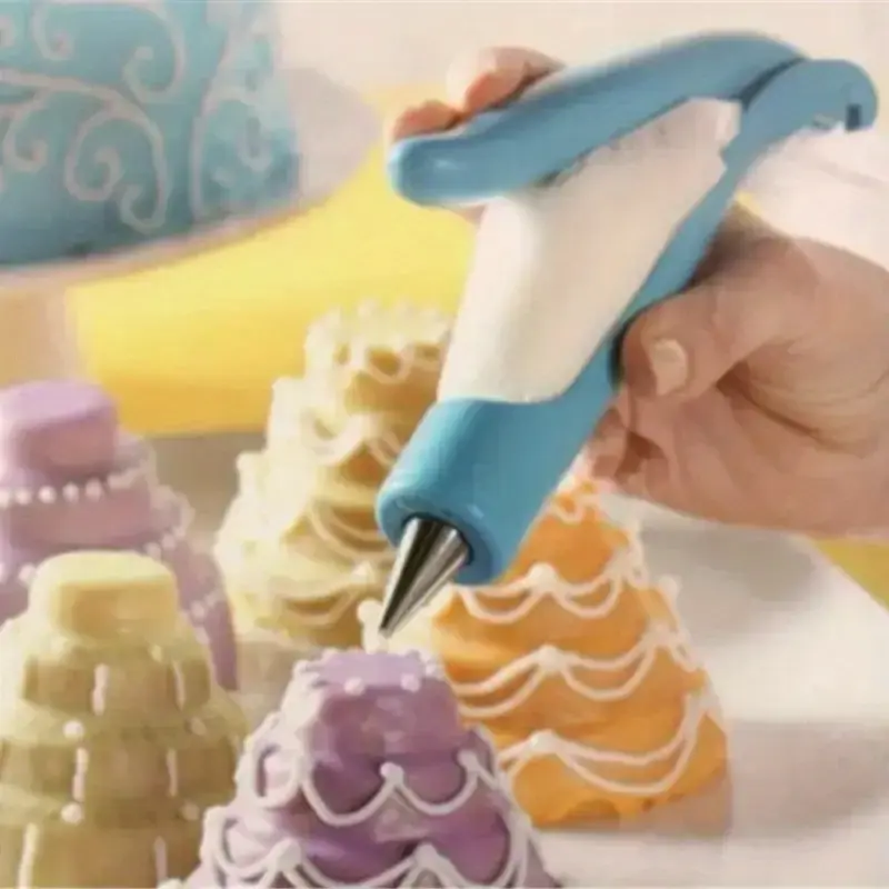 American Baking Essential! 17 - Piece Reusable Cake   Decorating Pen and Tool Set - Ideal for Restaurants and   Dessert Shops