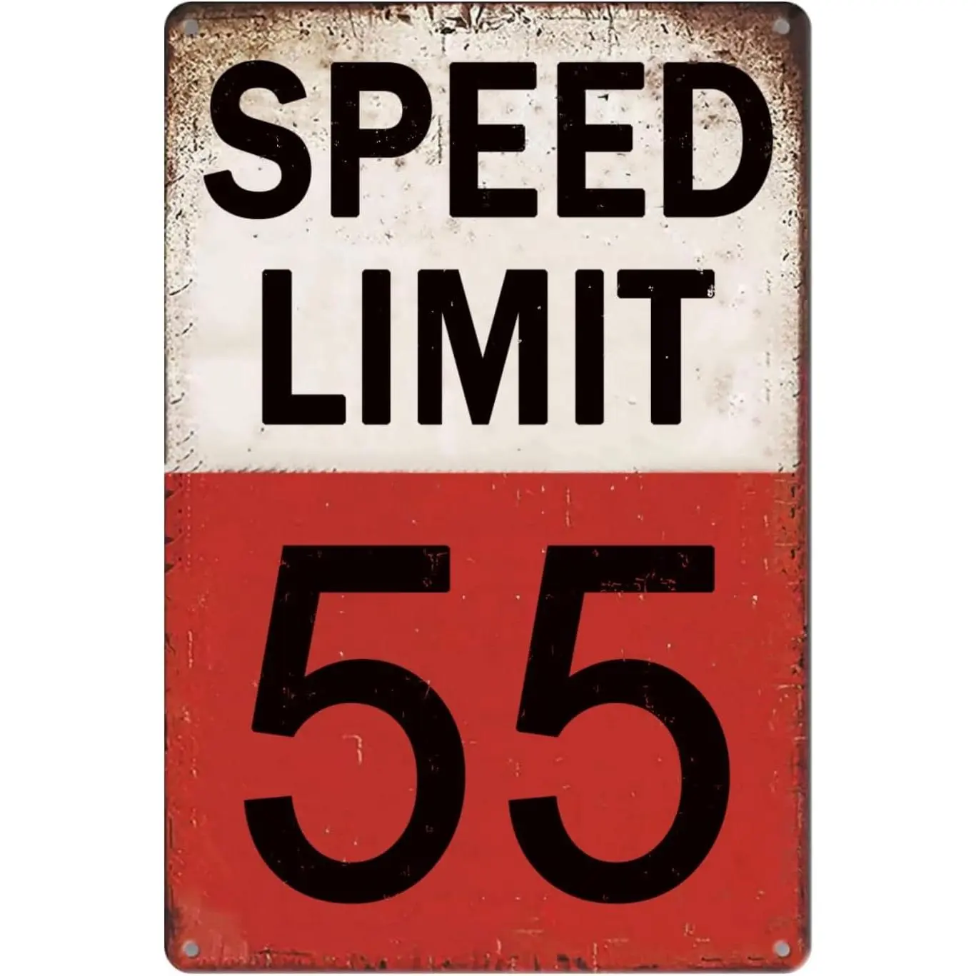 Vintage Tin Metal Sign speed limit sign Speed Limit 55 MPH Sign Speed Limit Street Road Signs Warning Traffic Road Street Sign Retro Man Cave Decor Street Signs For Bedroom Funny Street Sign