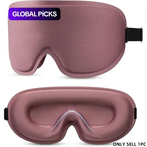 3D Deep Contoured Eye Cover for Sleeping, Adjustable Sleep Mask with Nose Pad Design, Eye Cover Mask for Sleeping, Yoga, Traveling, Sleeping Masks #GLOBAL PICKS