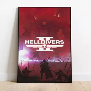 Helldivers Game Poster, Wall Art & Fine Art Print, Home DecoR Poster No Frame Decor Home, Kitchen, Garden, Living Room, Office