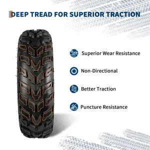 23x7-10 ATV Tires 6-Ply All-Terrain Tubeless Tires For Daily Work, Hunting & Recreational Riding On ATV, UTV, Quad And 4 Wheeler