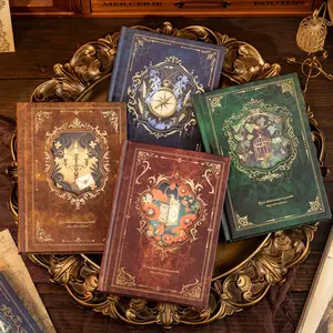 Vintage Style Material Paper Book, 192pcs/set Scrapbook Materials, Scrapbook & Journal Making Paper, DIY Decorative Paper for Scrapbooking & Journal Making