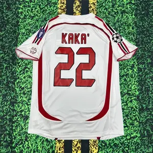 06-07 Season Away White Kaka #22 Short-Sleeve Soccer Jersey