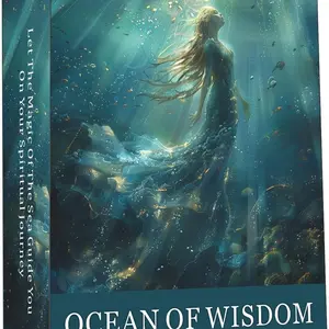 Ocean of Wisdom Oracle Card, Under the Sea Oracle Card with Mystical Creatures, Underwater and Nautical Themed Oracle Deck, Oracle Cards for Beginners, Intuitive Guidance, Oracle Cards with Meanings on Them, Undersea Theme, Tarot Card Deck (3.42"× 4.72")