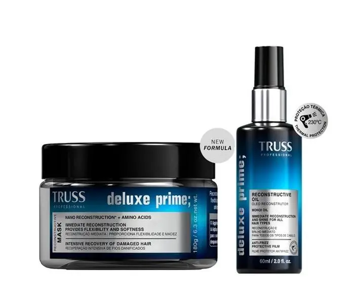 TRUSS Deluxe Prime Mask & Resconstructive Oil Set Bundle