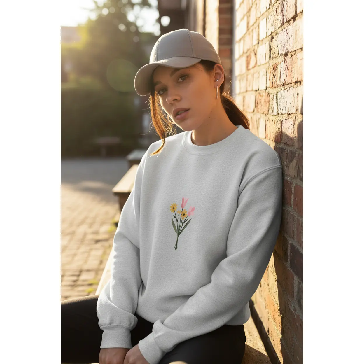 tropical flower sweatshirt - TikTok Shop
