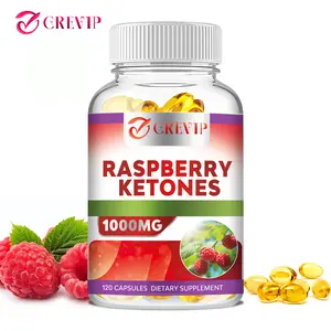 GREVIP Raspberry Ketone 1000mg Dietary Supplement, Nutritional Support Capsules 120 Capsules, Supports Natural Health.