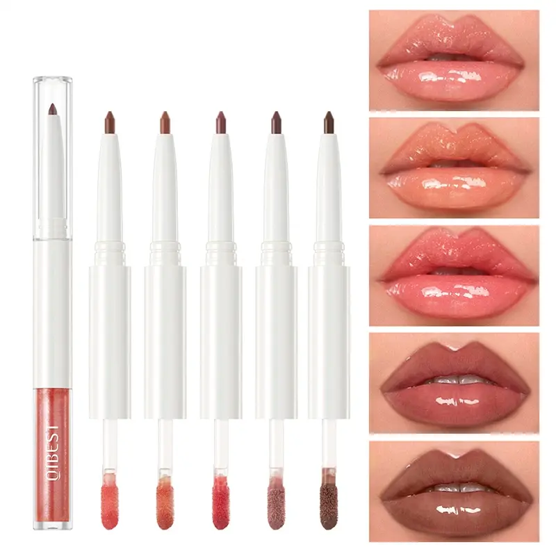 2-in-1 lip gloss, Lip Glaze Elixir, shiny and long-lasting, non stick cup, waterproof and easy to apply, natural makeup effect, Mirror Like Gloss, Hydrating Lip Glaze, Liquid Lip, Lip Moisturizer Gloss, Glossy