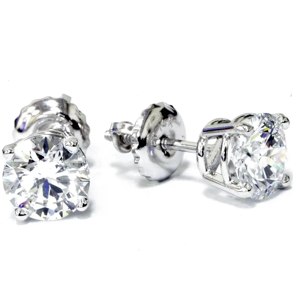 Platinum 1 1/2ct Lab Grown Diamond Studs