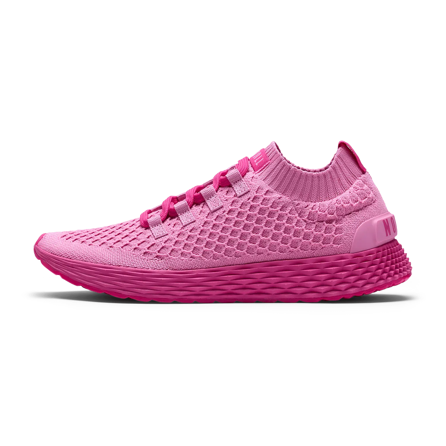 NOBULL Women's Allday Knit Shoe in Signal Pink - Everyday Walking Sneaker, Comfortable Slip-On Shoe, Casual Trainer