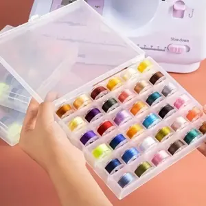 36 Colors Sewing Thread Set, 36pcs Sewing Machine Thread with Storage Box, Sewing Supplies for Home & Sewing Shop Sturdy Box