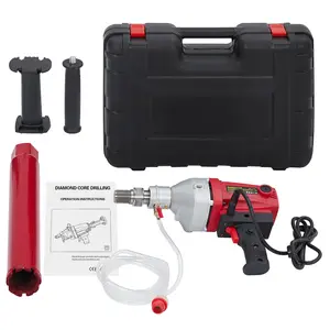 [fathers day gift]1500W Handheld Diamond Core Drilling Machine, 2-Speed Concrete Core Drill Rig (1100RPM/2400RPM), 1-1/4" Thread Power Drill for Brick, Concrete, Block, and Stone