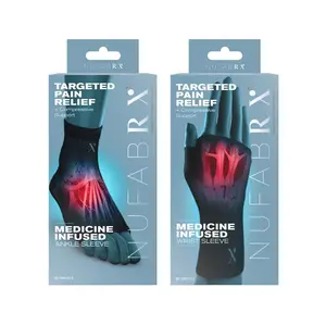 Nufabrx - Capsaicin-Infused Compression Support for Joint Stability, Swelling Relief & Comfort