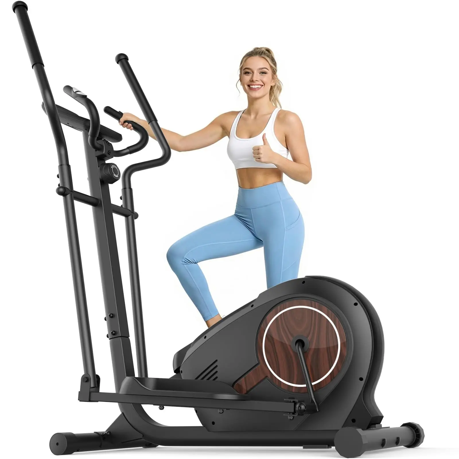 ANCHEER Upgraded Elliptical Machine | 400LBS, Ultra-Quiet, 16-Inch Stride for Home Full Body Workout