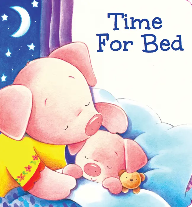 Time For Bed Art Board Book - Children's Bedtime Reading Book in the Literature & Art Category