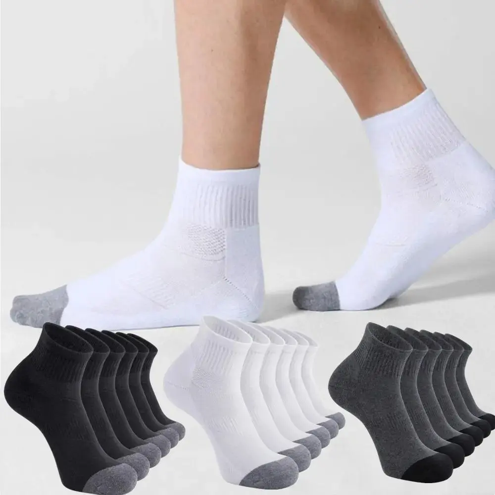 6 Pairs Moisture-Wicking Ankle Socks for Men Women, Breathable Quick Drying Short Socks, Comfortable Athletic Socks for Running, Fitness, Sports & Outdoor Activities