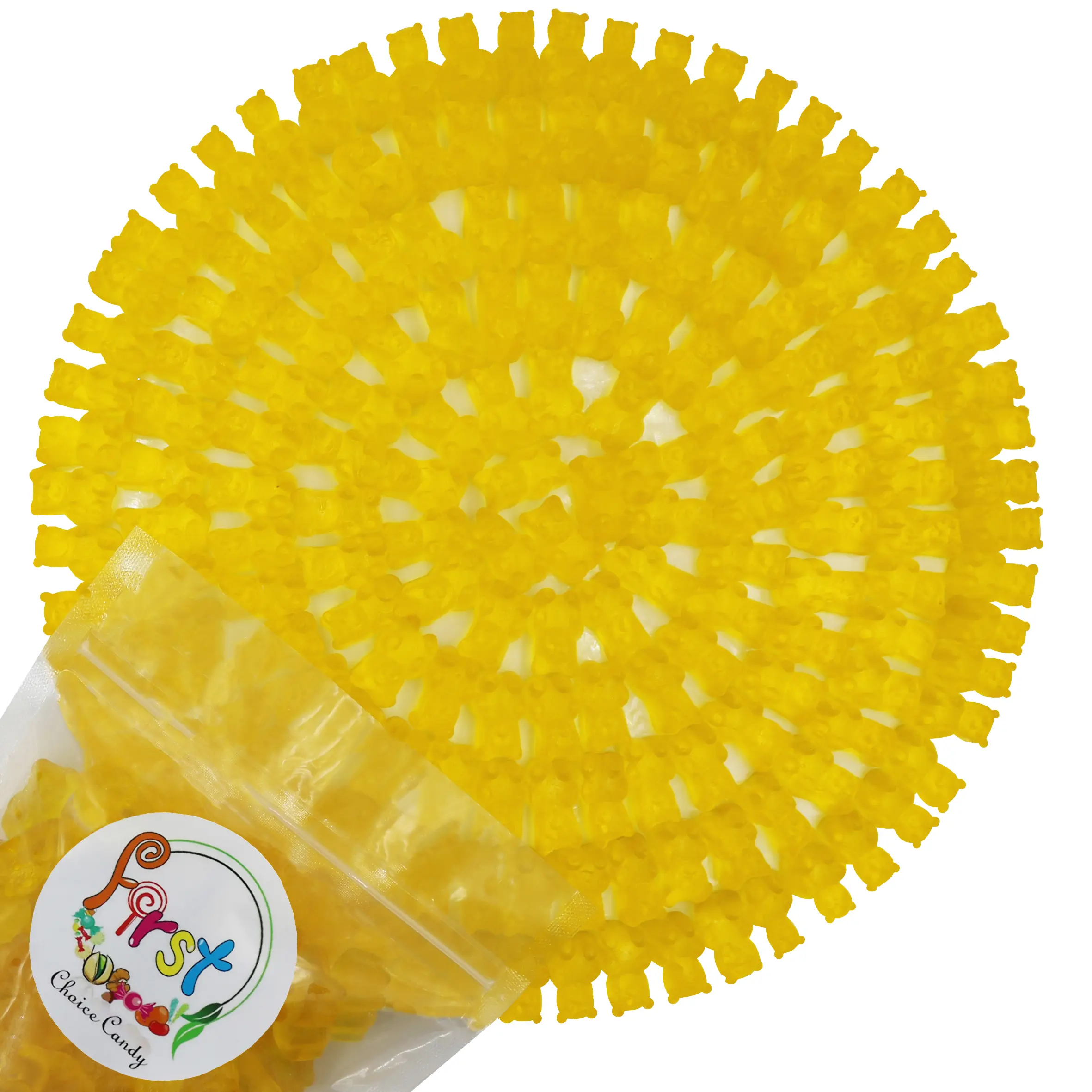YELLOW LEMON GUMMY BEAR 2LB BAG