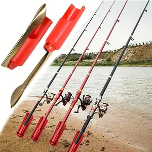 Collapsible Fishing Rod Holder Set, Portable Ground Spike Rod Stand, Outdoor and Bank Fishing Pole Ground Mount, Fishing Accessories.