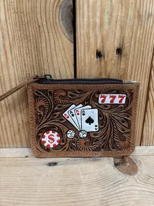 Poker 777 Credit Card Wallet/Coin Pouch!