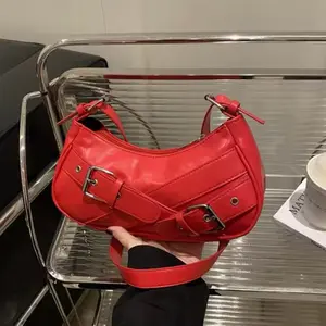 Clutch Purse Handbag High Quality Fashion Underarm Bag Vintage Pu Leather Bag Nostalgic Small Crossbody Bag For Street Trends
