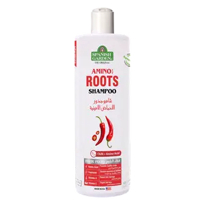 Amino Roots Chili Hair Growth & Scalp Stimulation Haircare Shampoo - Protein & Herbal Extracts Liquid Cleanser with Anti-Hair Loss Strengthening Formula for Thicker, Fuller Locks (Conditioner Alternative)