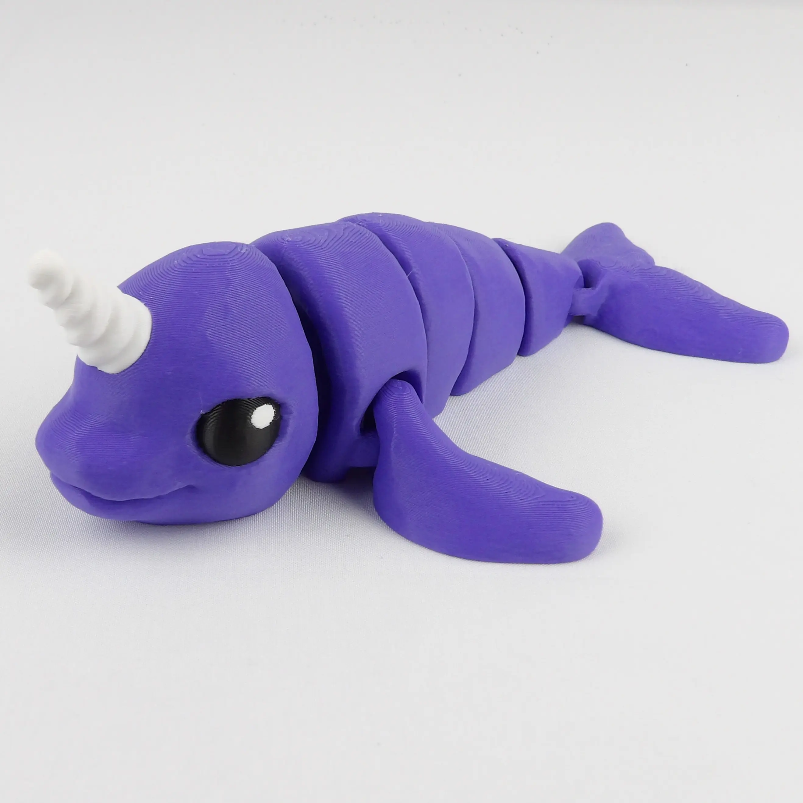 Articulated 3D Printed Narwhal - Multicolor!